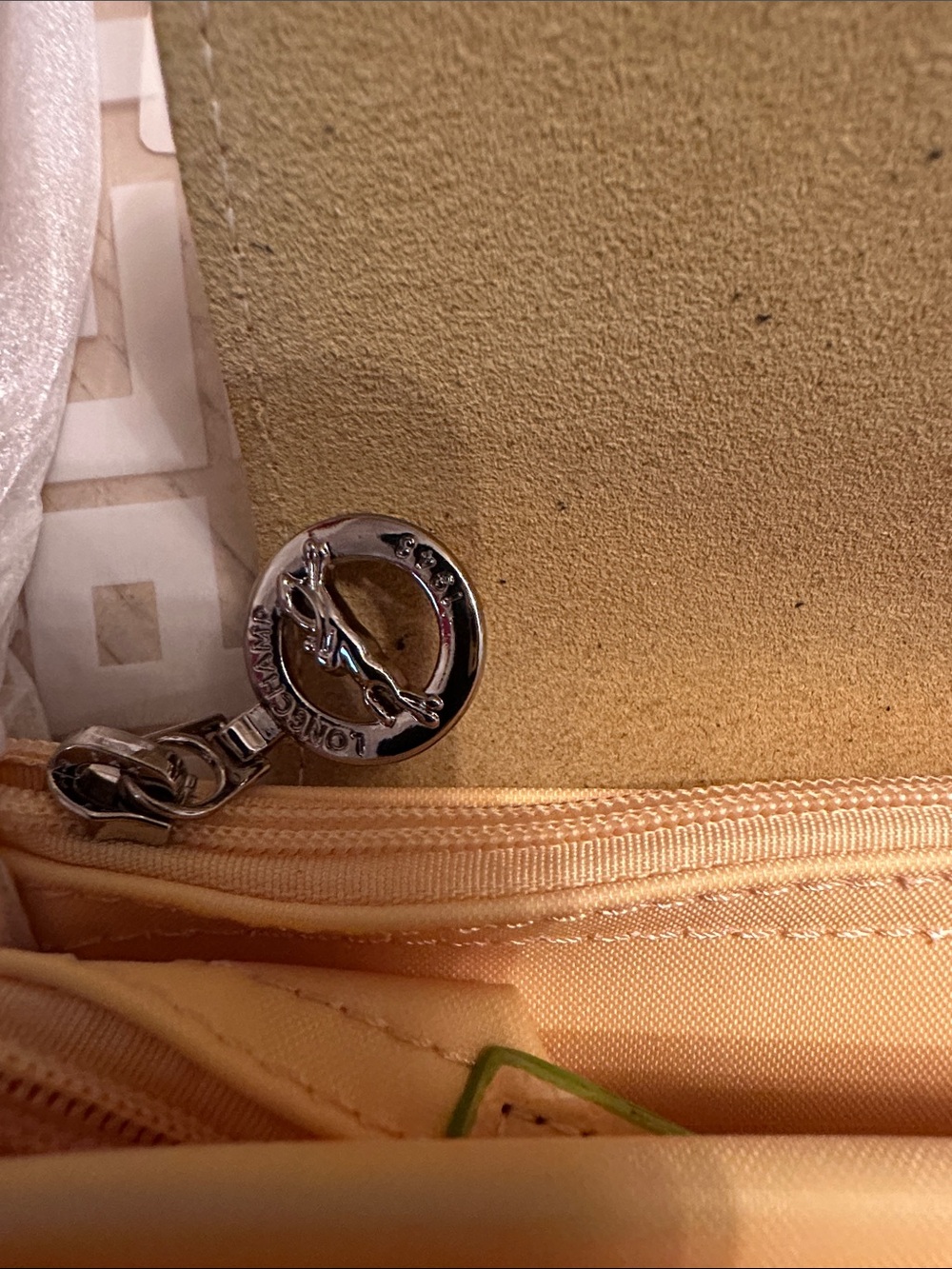 Longchamp Yellow Le Pliage Shoulder Bag - Picture 5 of 5